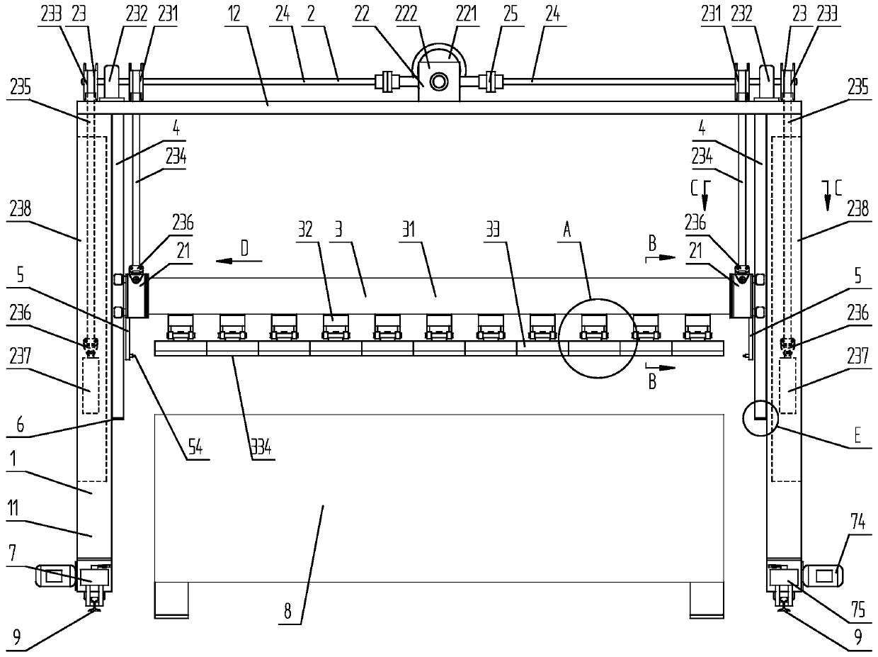 Table top cleaning equipment of fixing type prefabricated component mold table