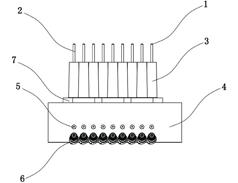 Multi-head machine thread stand of computerized embroidery machine