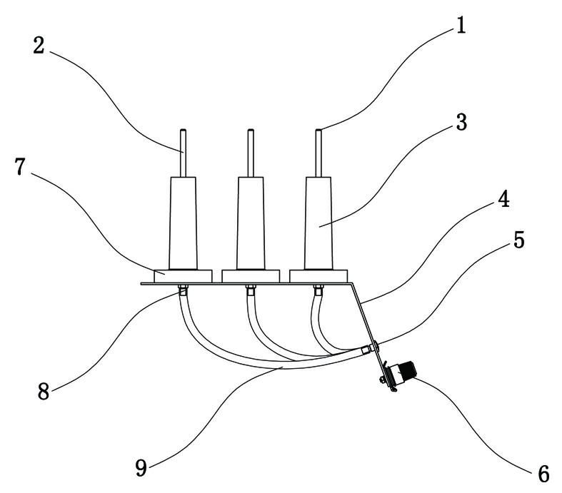 Multi-head machine thread stand of computerized embroidery machine