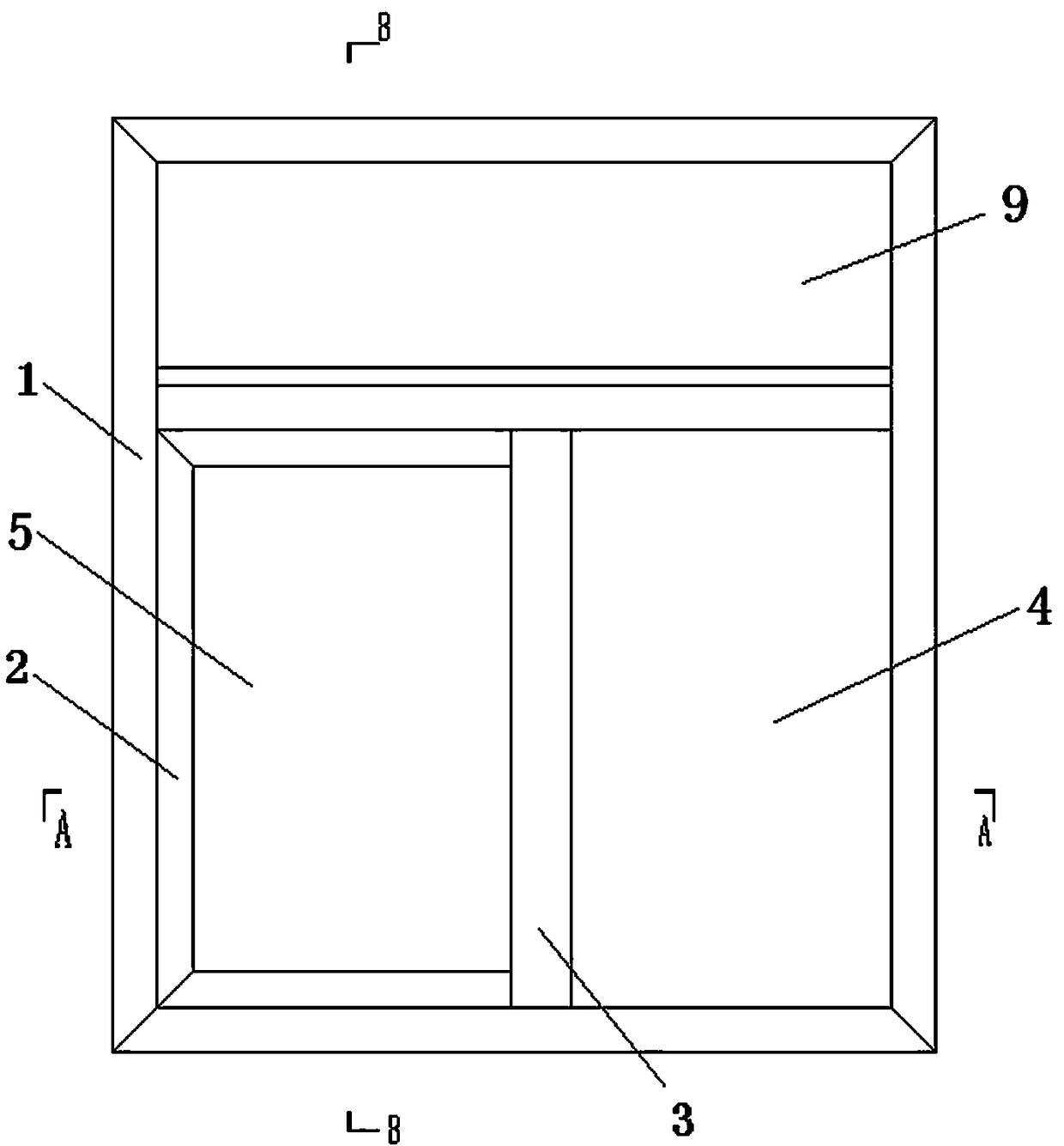 Extrusion-sealed aesthetic sliding window