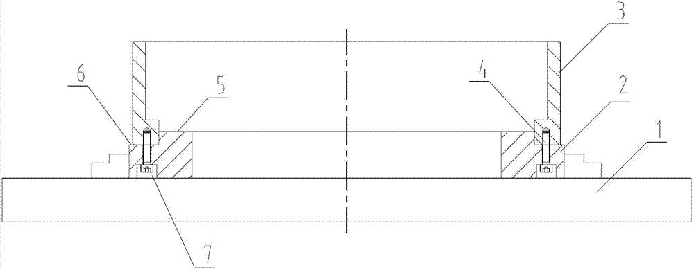 Mechanical press cylinder piston guide ring lathe processing tool and usage thereof