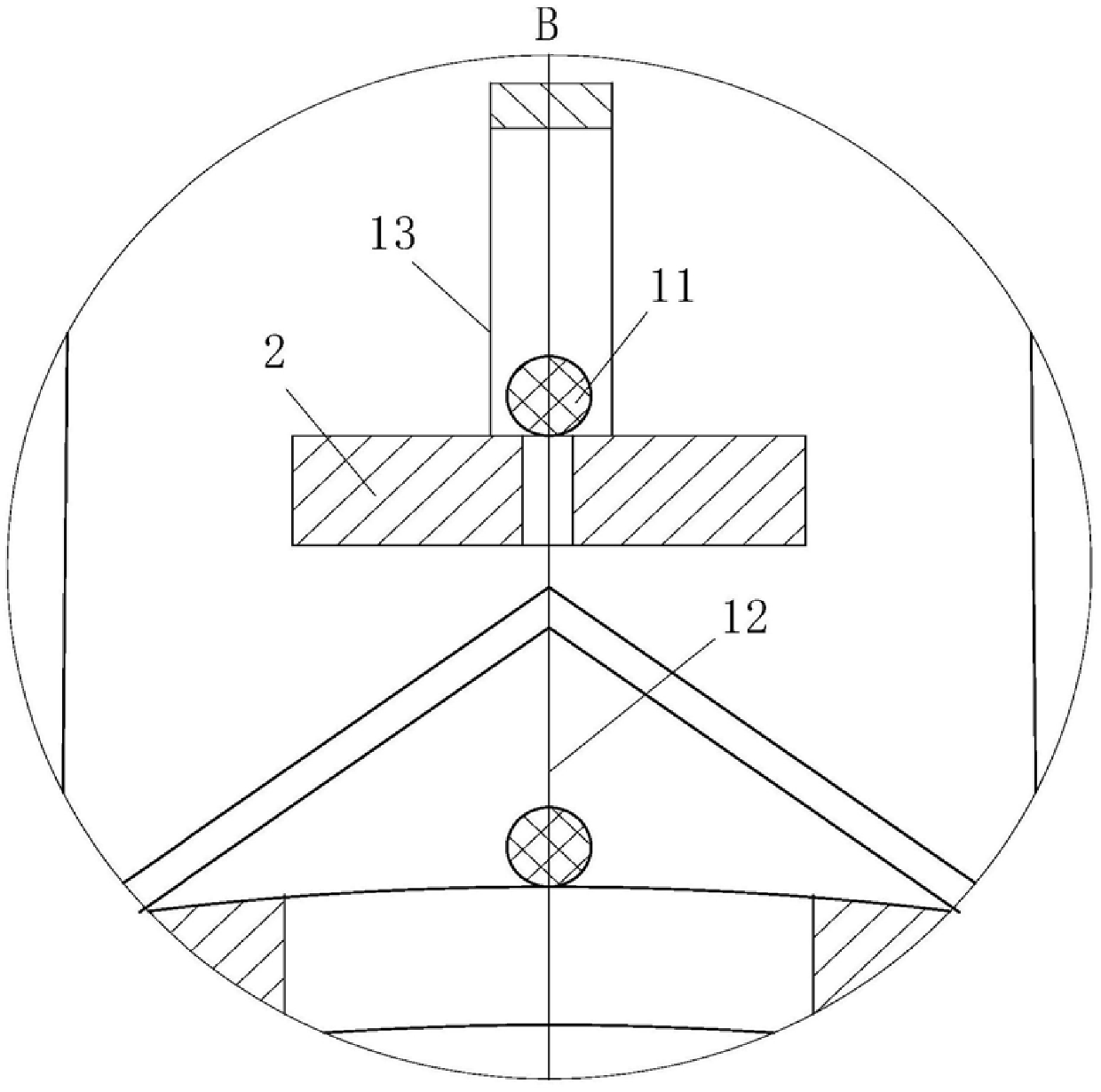 Hollow sandwich high-strength steel pipe concrete telegraph pole