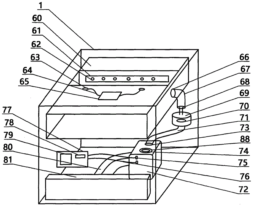 Traditional Chinese medicine acupuncture needle warming, wakening and disinfecting device