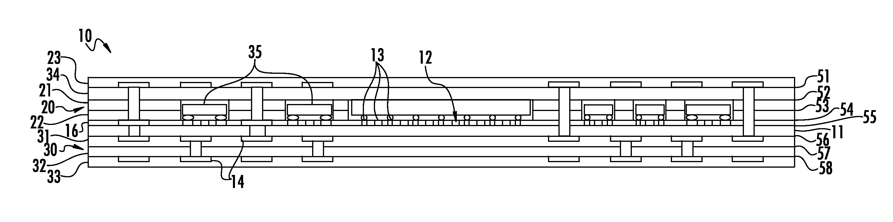 Electronic device having liquid crystal polymer solder mask and outer sealing layers, and associated methods