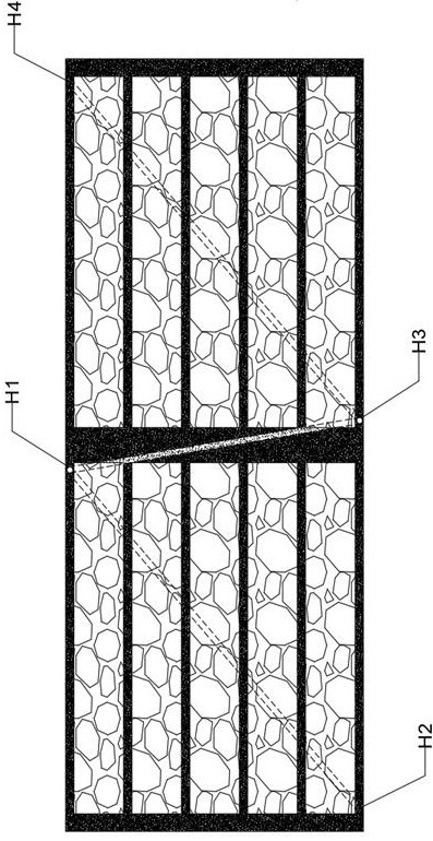 Multi-level cross-mining-area ground drilling well pattern laying method