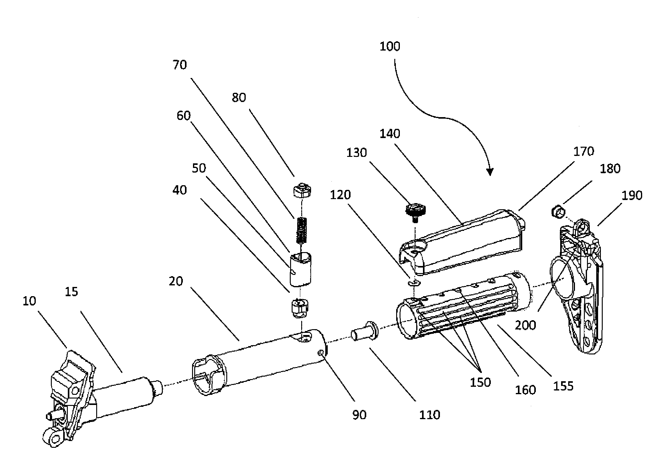 Adjustable buttstock assembly