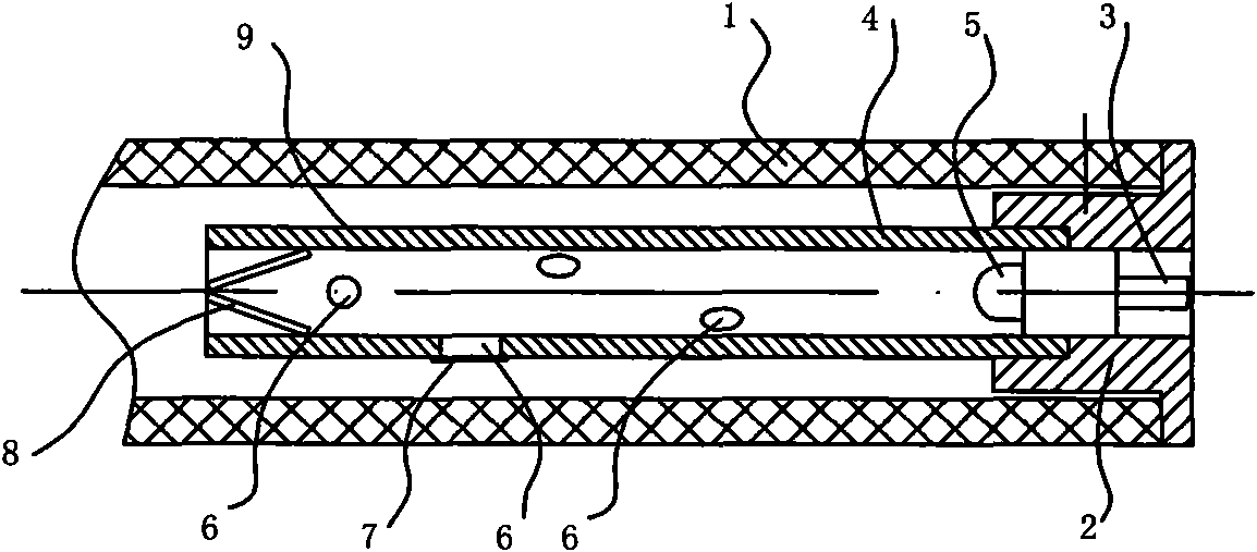 Luminous two-section stick