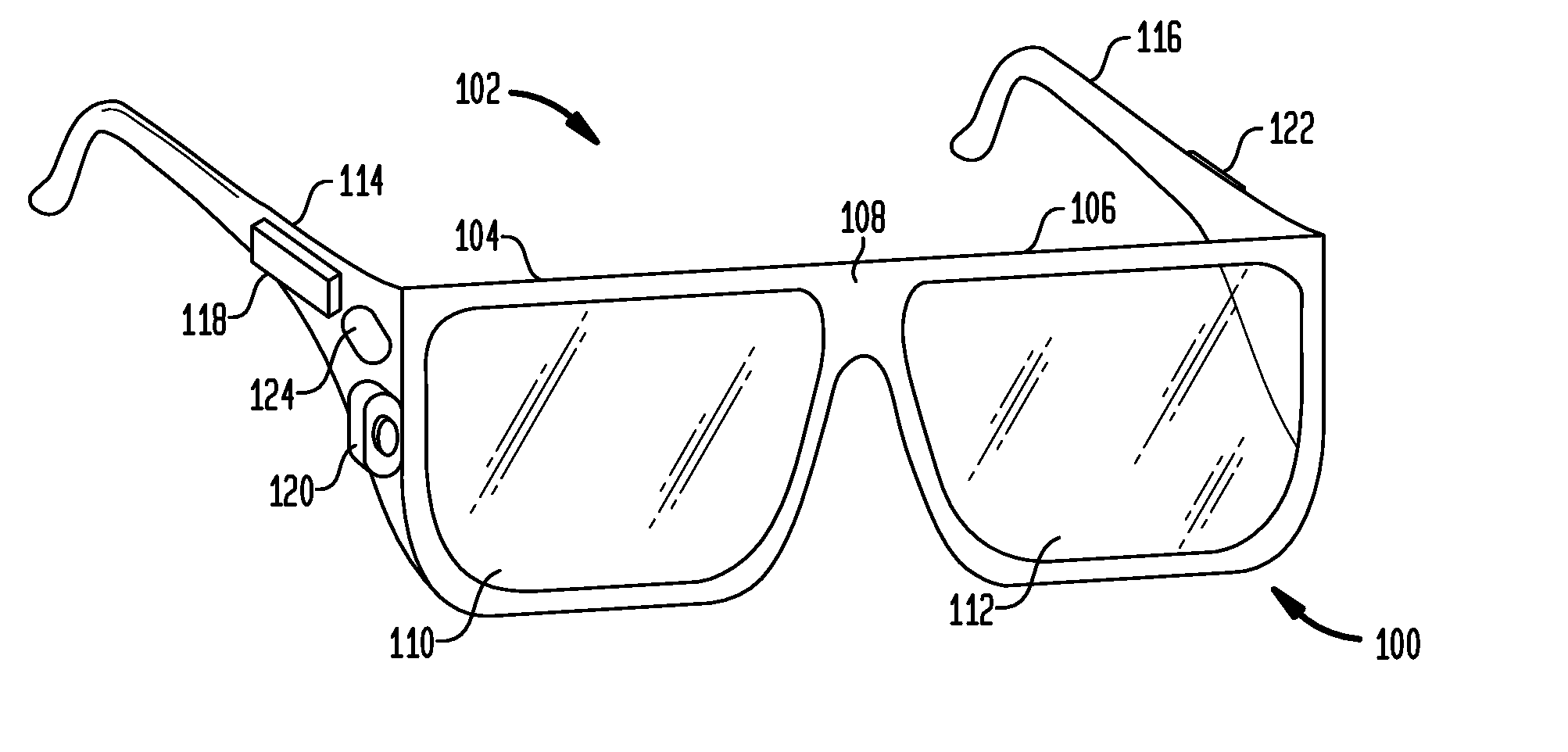 Wearable device with input and output structures