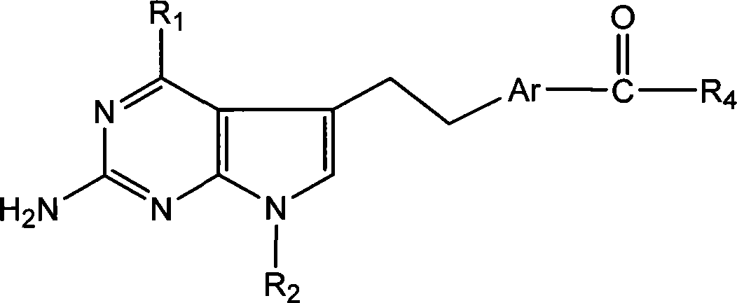 Antineoplastic medicament antifolate, its salt and midbody