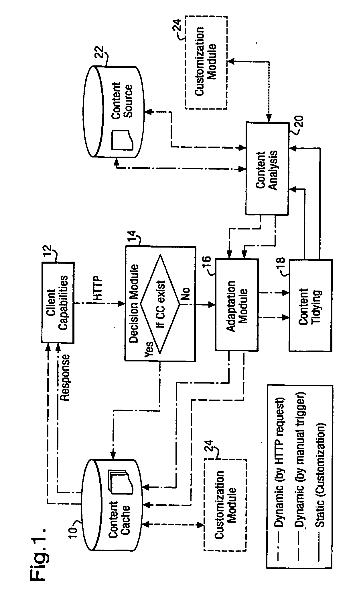 Web content adaptation process and system