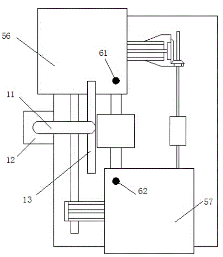 LED adhesive dispensing packaging device with dust removal function