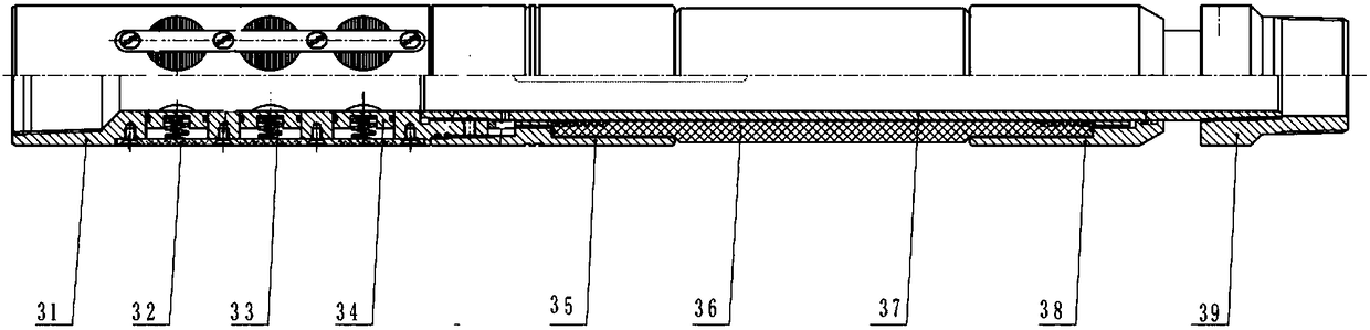 Protective sleeve volume fracturing pipe string