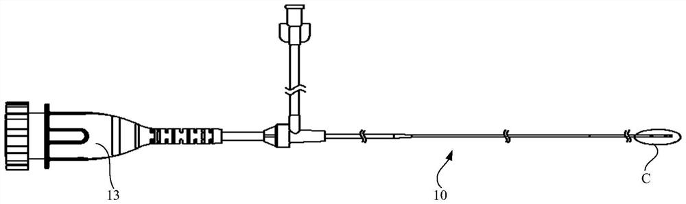 Diagnosis and treatment catheter for vascular lesion area