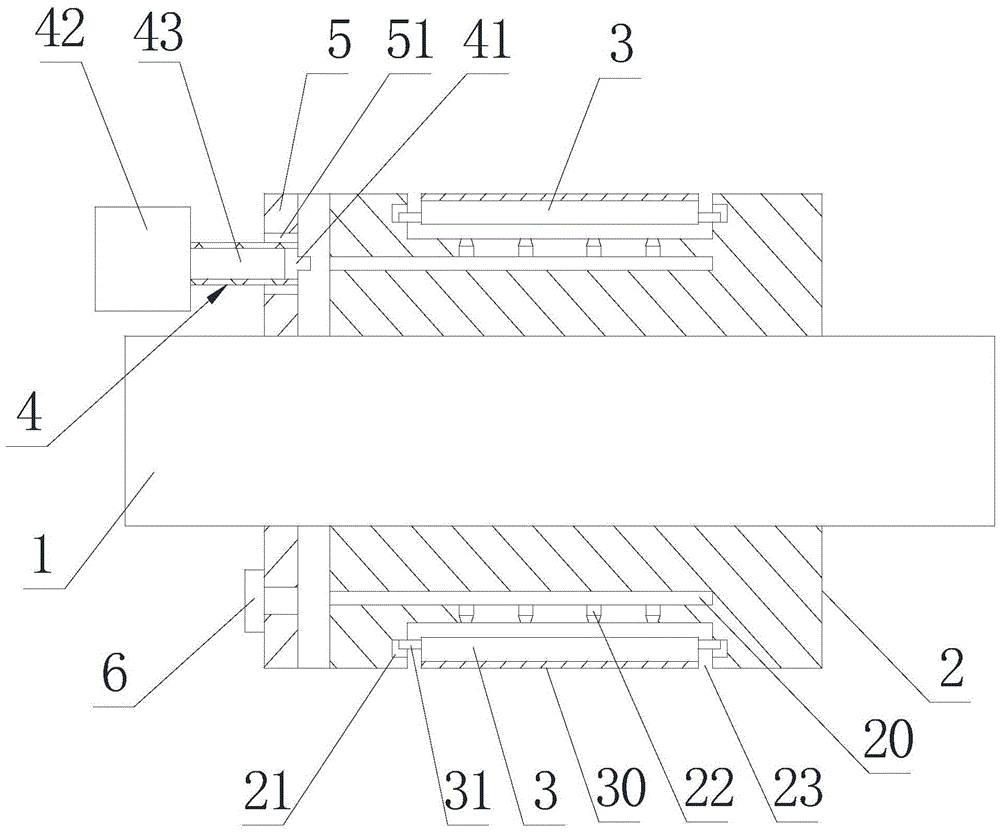 A fixed shaft for a large-diameter barrel core