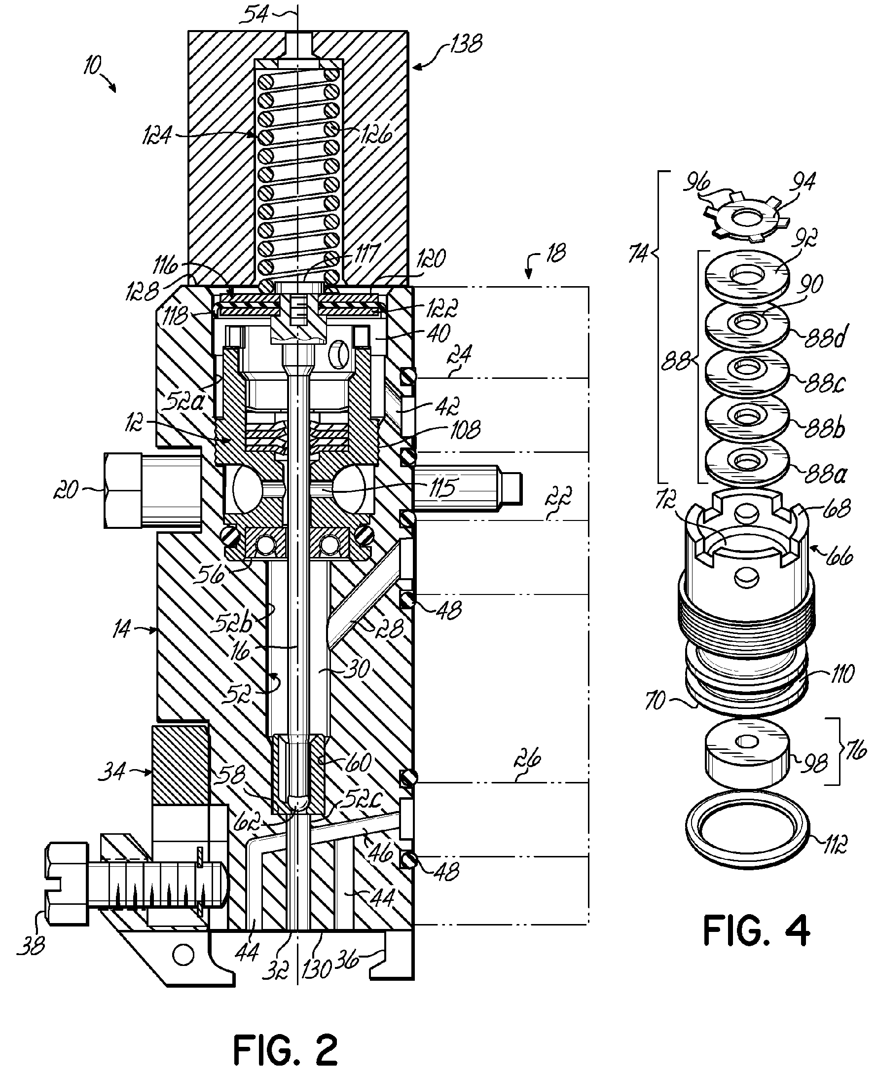 Device for dispensing liquid having an improved seal assembly