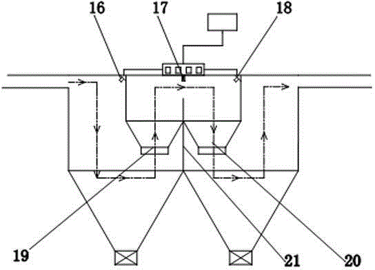 Deduster airduct intelligent spray settlement device