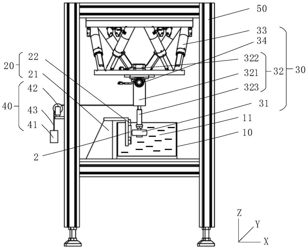 Optical element surface roughness processing device