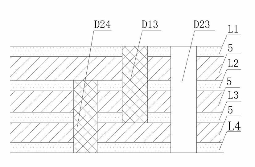 Method for processing blind buried hole on multilayer circuit board