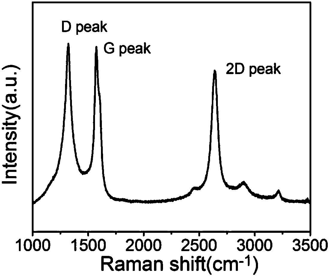 Method for preparing polyatomic self-doped graphene using natural porous and layered vegetables