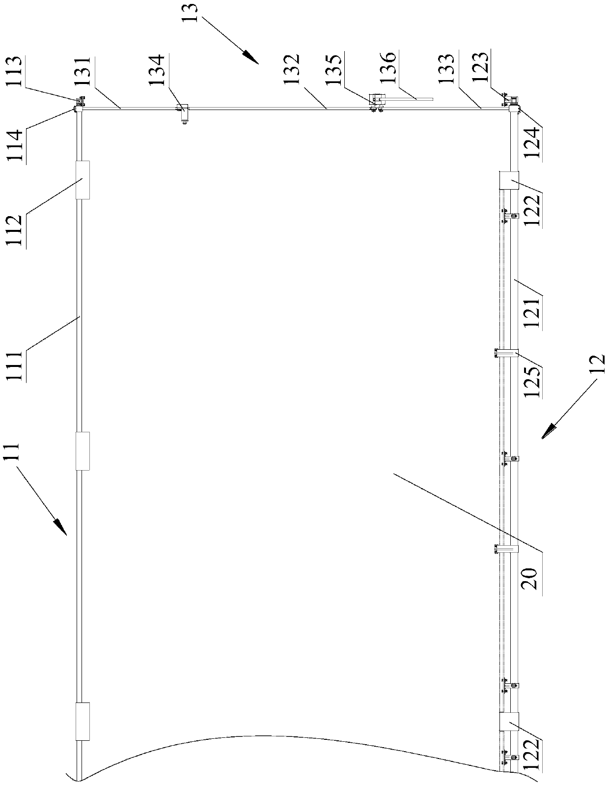 Railroad box car and car door opening and closing device thereof