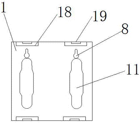 Toilet hand drier convenient to install