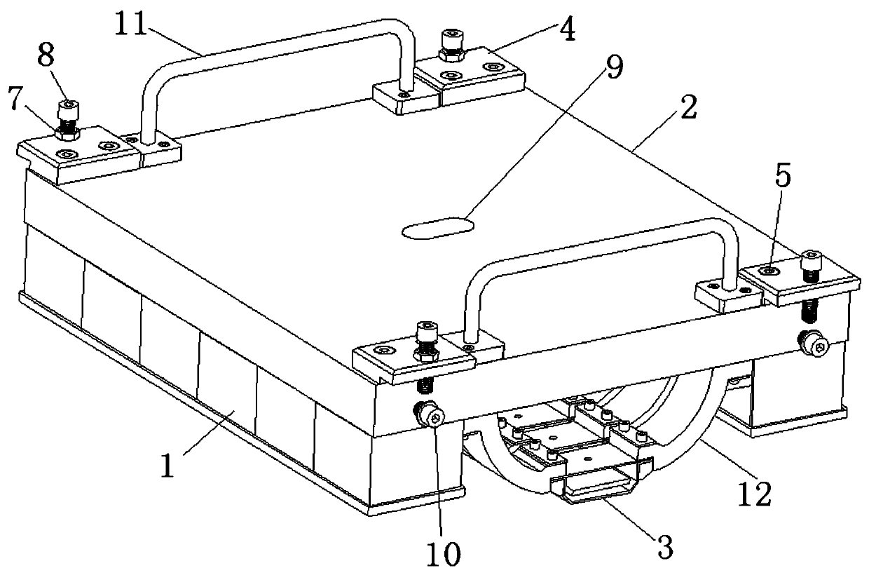 Excitation structure for detecting plate magnetic flux leakage