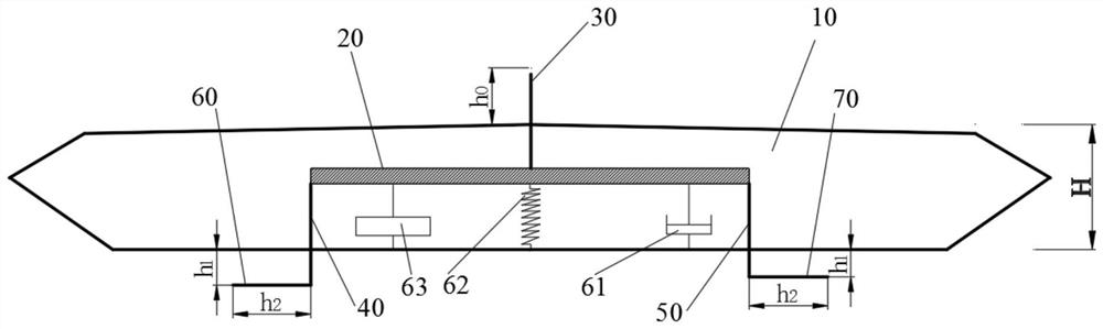 A bridge movable aerodynamic measure device and control method based on inertial vibration reduction