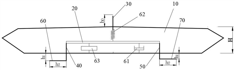 A bridge movable aerodynamic measure device and control method based on inertial vibration reduction