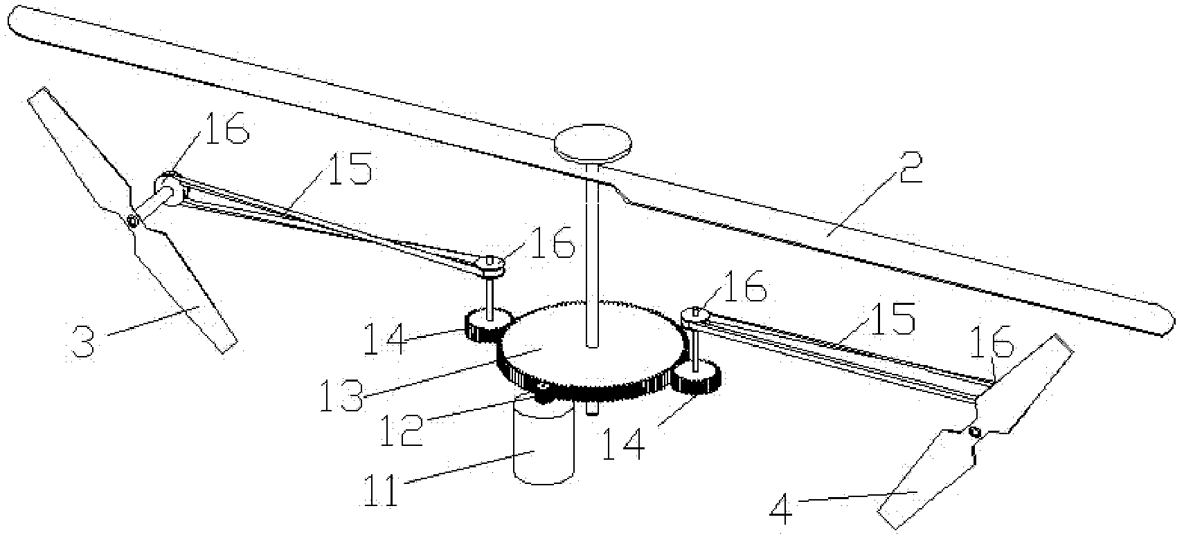 Single-power horizontal tractor type high-speed high-mobility helicopter