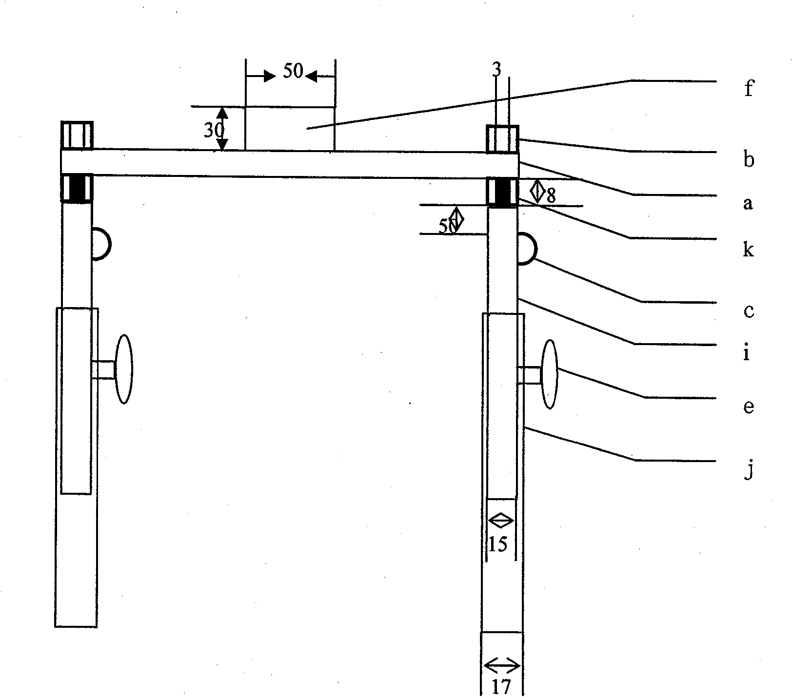 Atmosphere vapour gradient sampling device and its application method