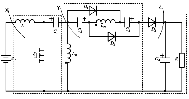 Single-phase high-gain boost converter