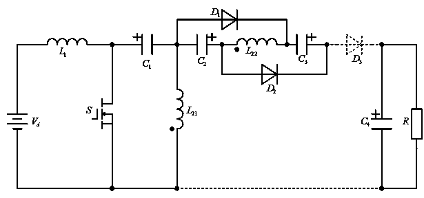 Single-phase high-gain boost converter