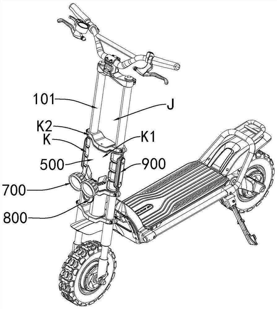 Heat dissipation system of controller of electric scooter and electric scooter