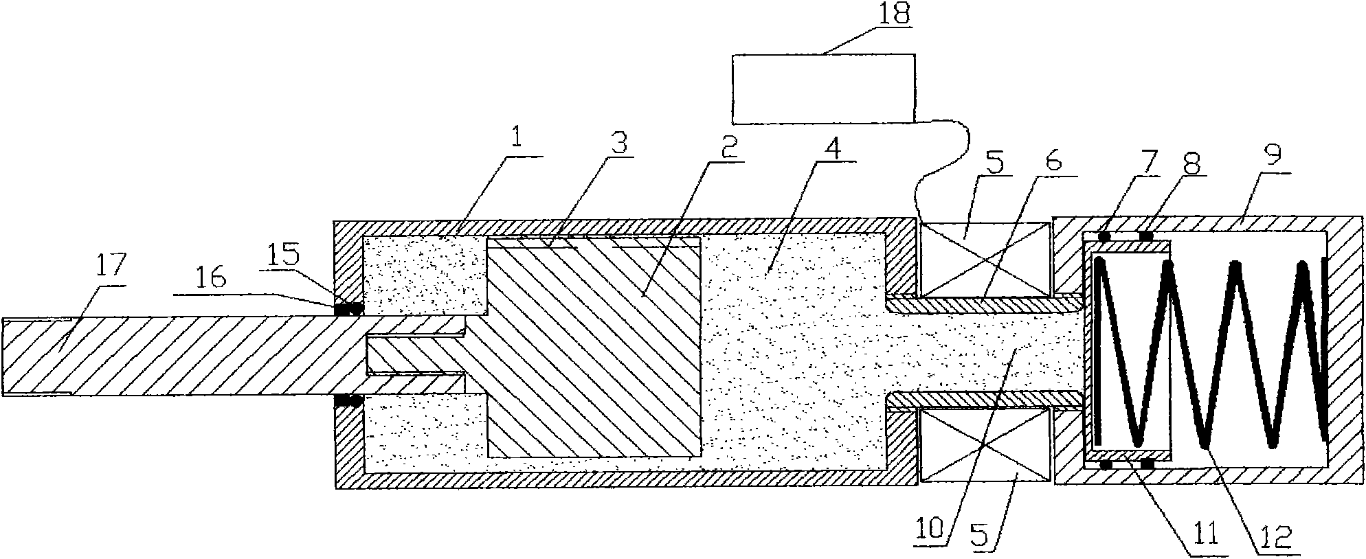 Single-output rod double-cylinder magneto-rheological damper