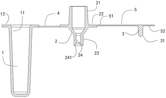 Integrated virus sampling and extracting tube