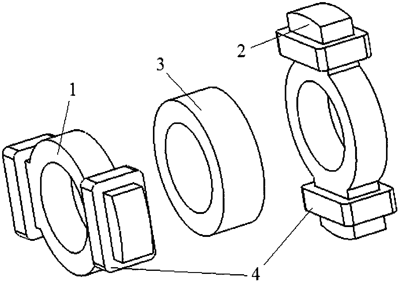 Outer rotor radial magnetic bearing