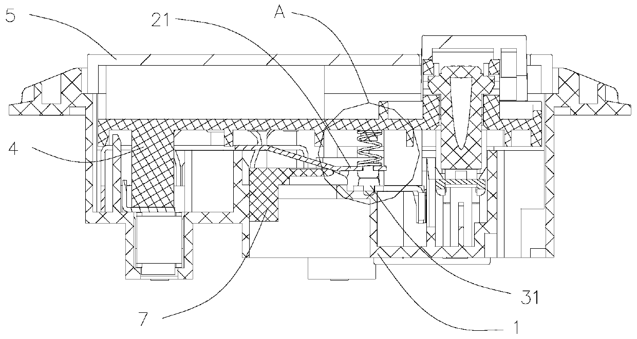 Socket with switch