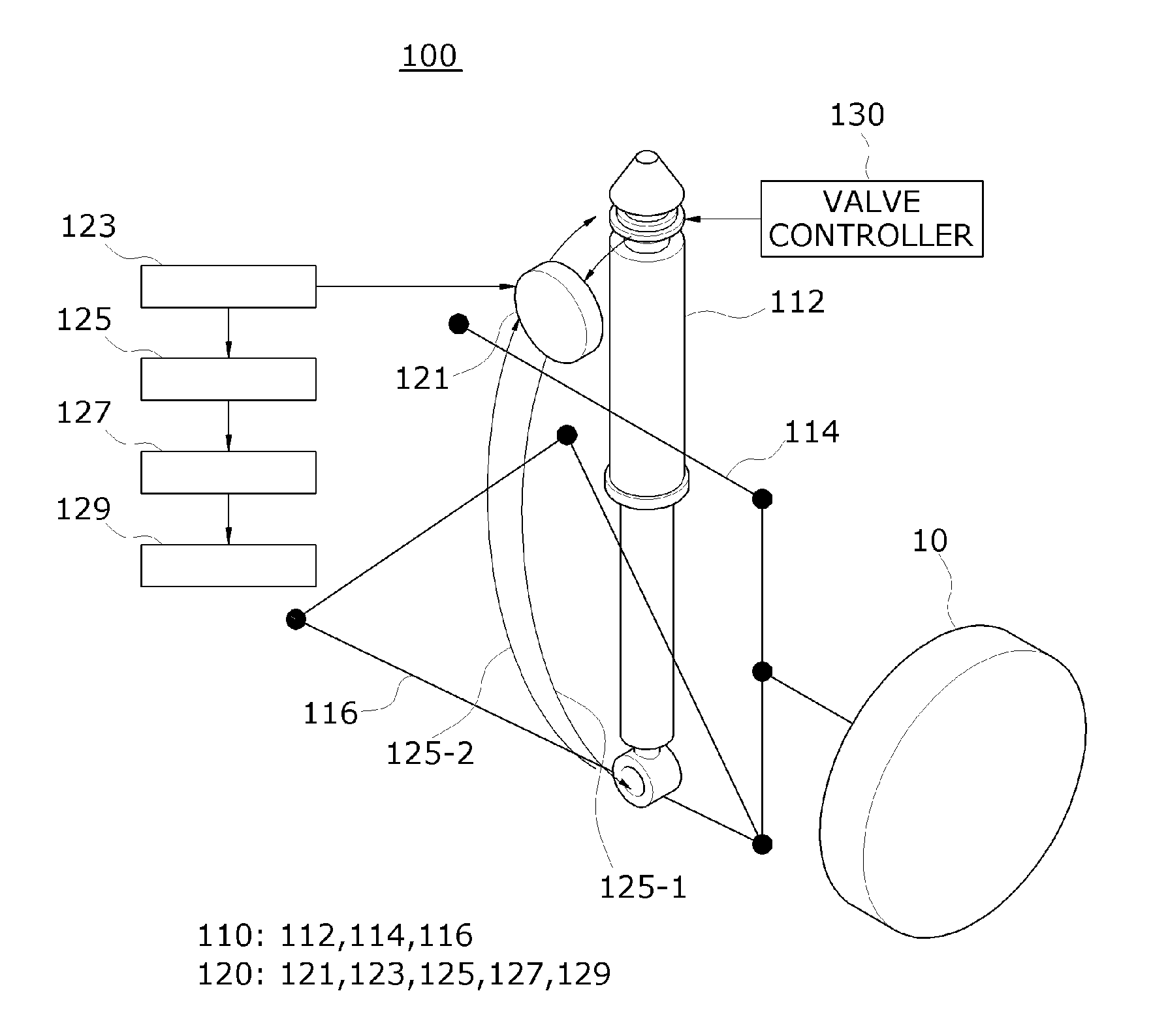 Electric power generating apparatus using suspension device