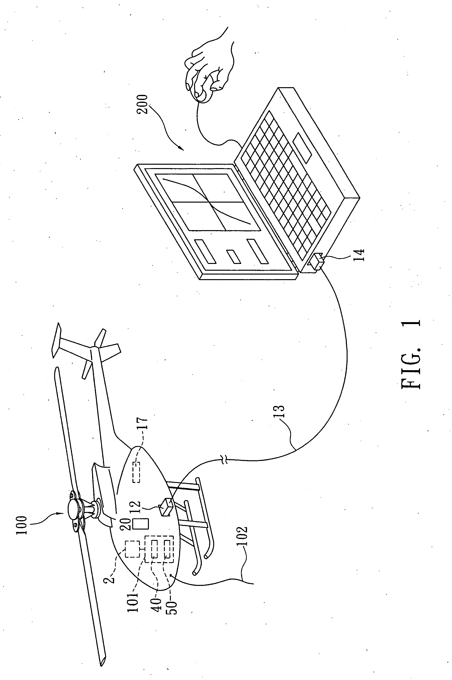 Central control system of wireless remote-control model