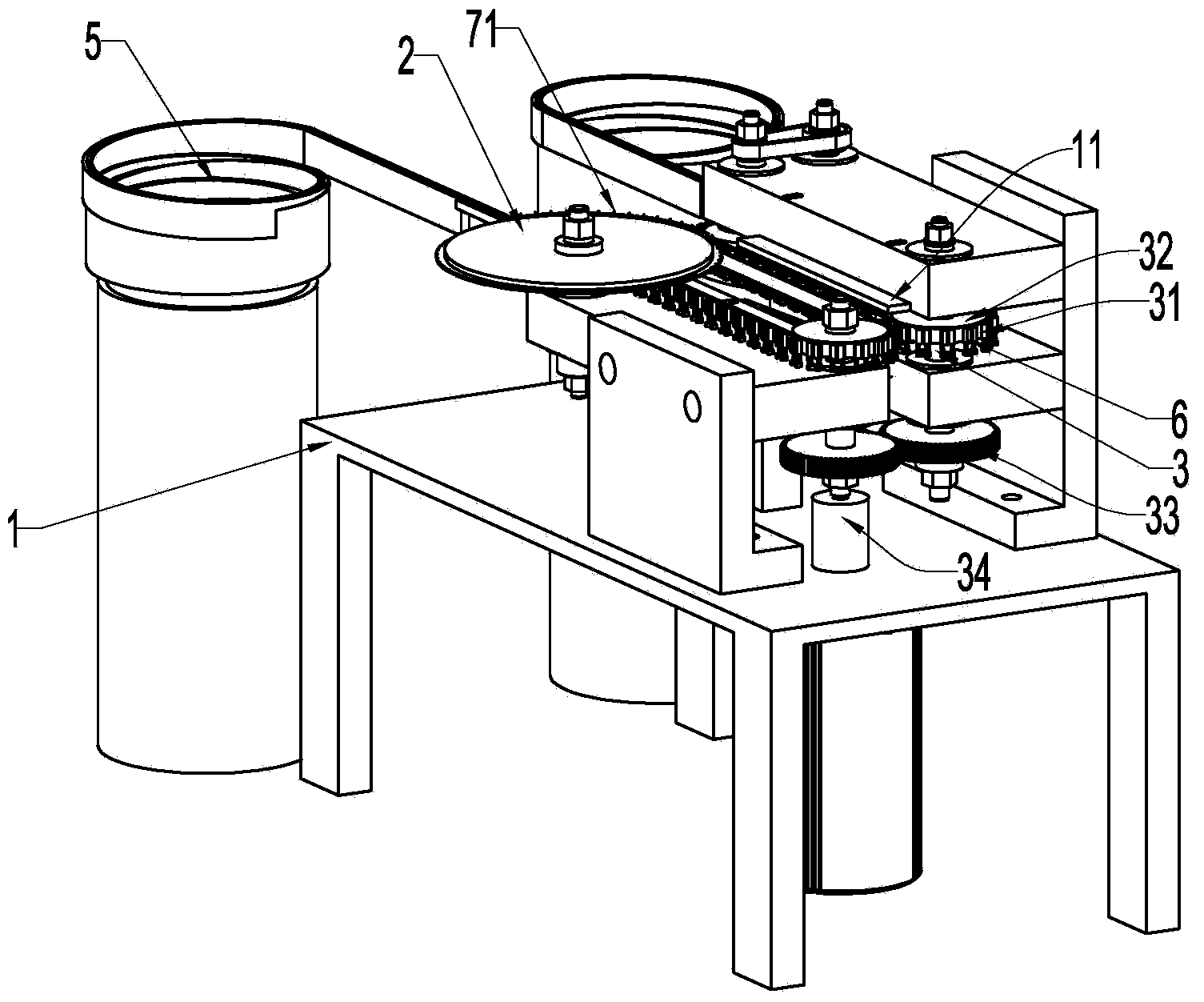 Automatic assembly device for watch winding stem assembly