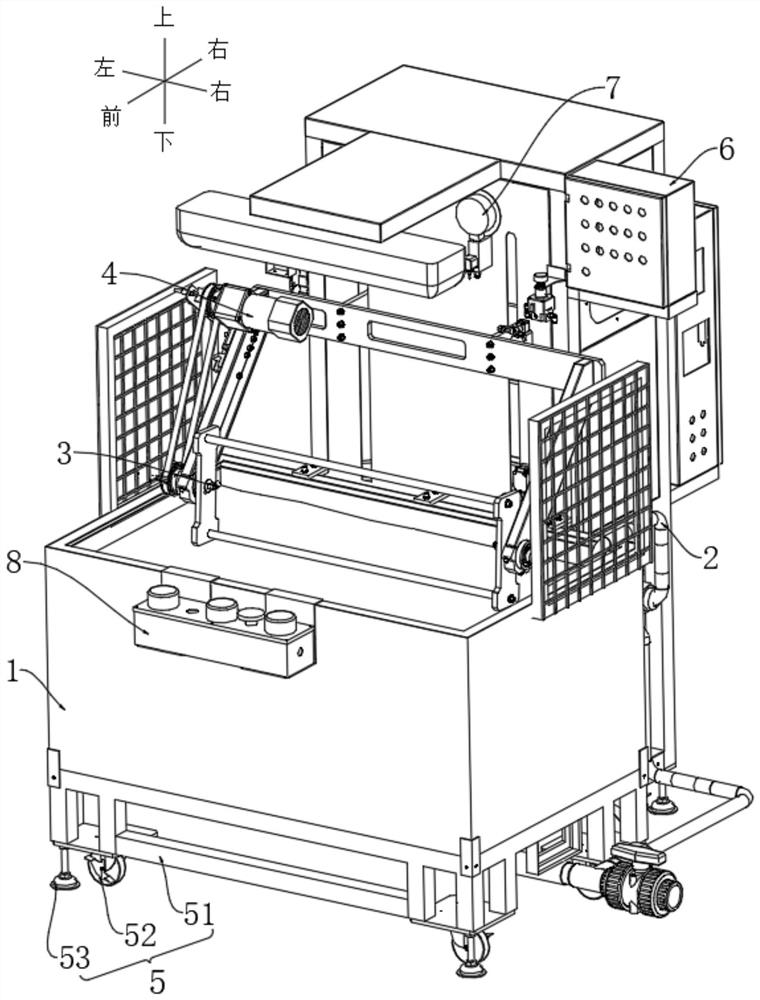 Leakage detection platform for hydrogenation equipment and leakage detection method thereof