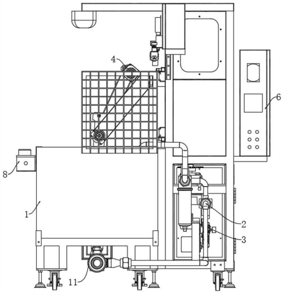 Leakage detection platform for hydrogenation equipment and leakage detection method thereof