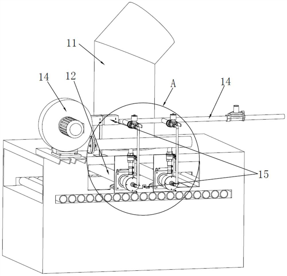 Device for overcoming glaze avoiding defect of ink-jet ceramic tiles