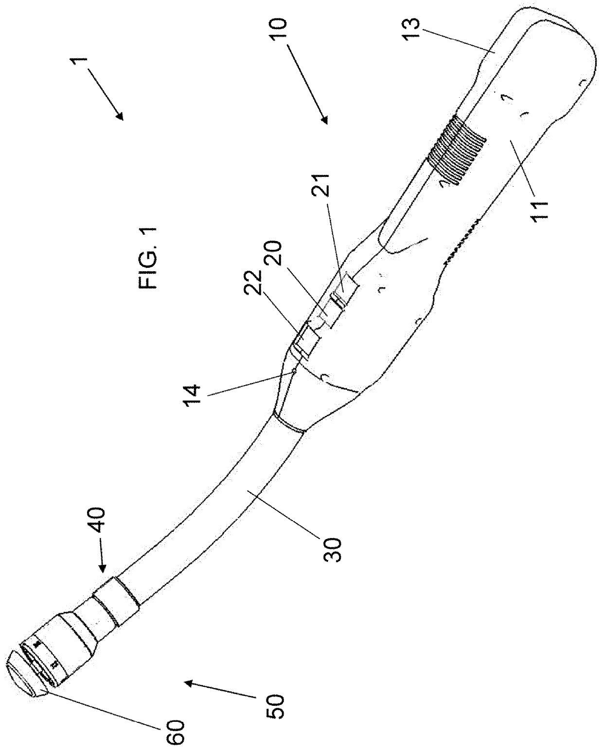 Electrically Powered Surgical Instrument with Manual Release