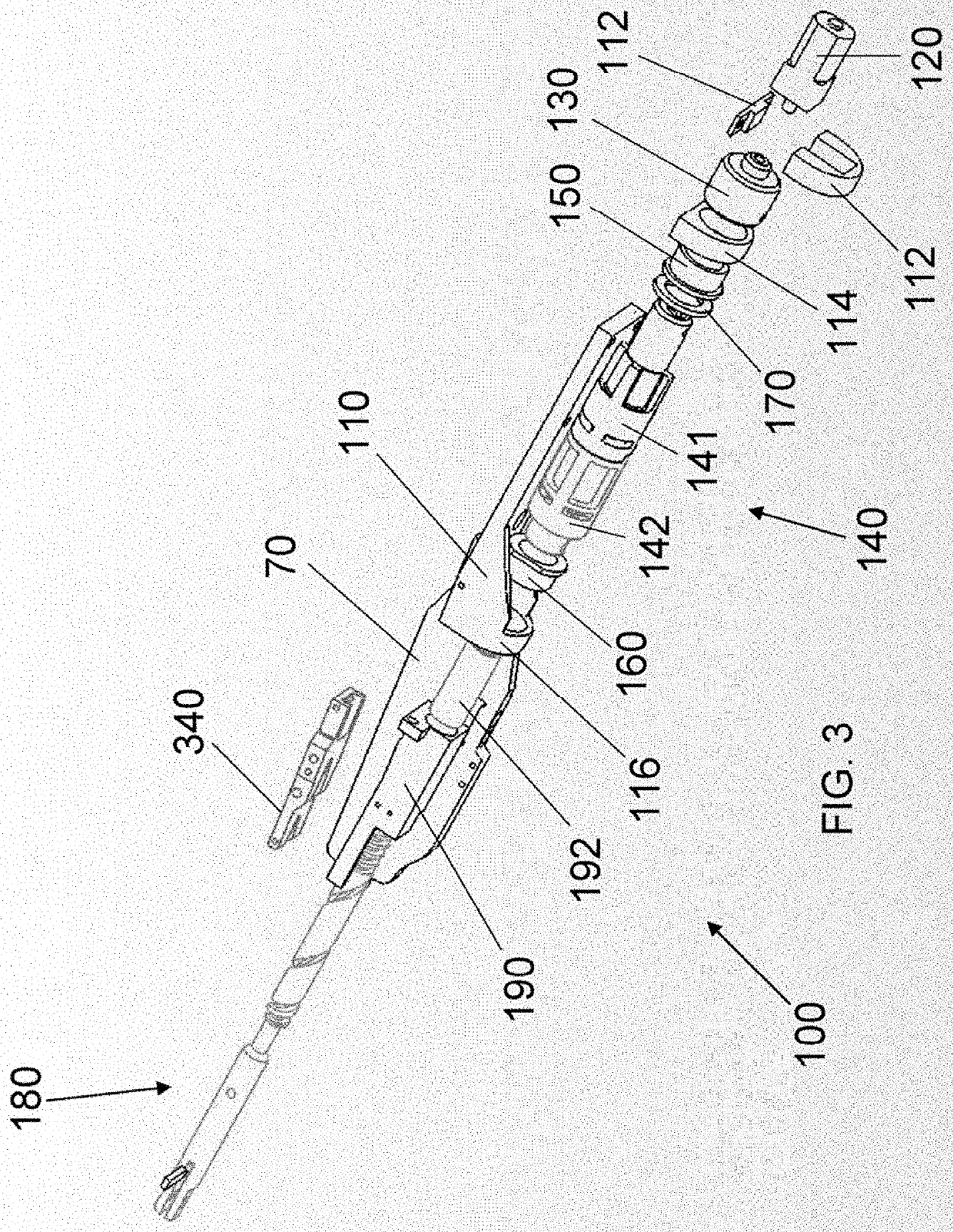 Electrically Powered Surgical Instrument with Manual Release