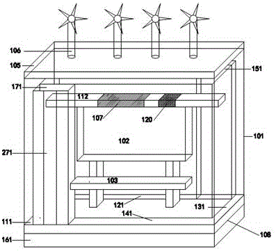 Dual-pipeline water circulation temperature-control bus stop