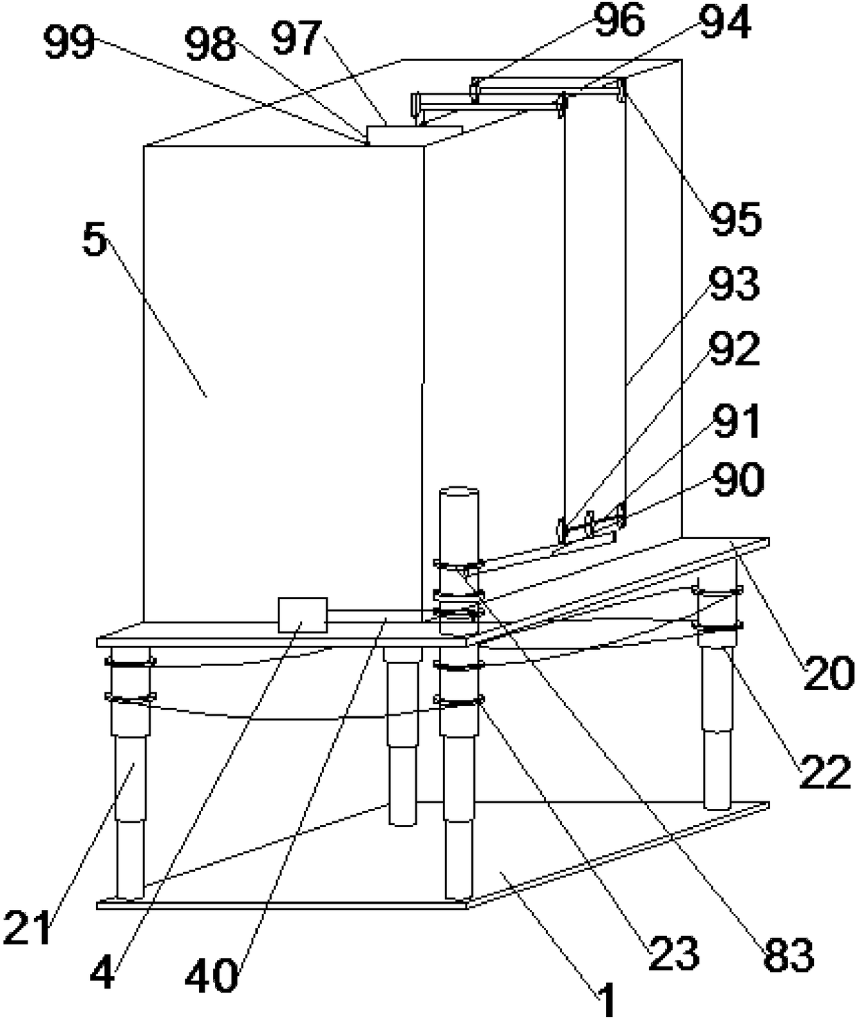 Scalable and anti-vibration transport robot