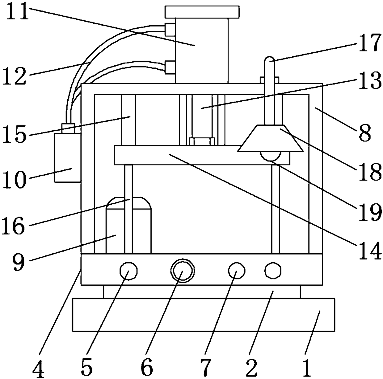 Lifting device for electromagnet suction cup