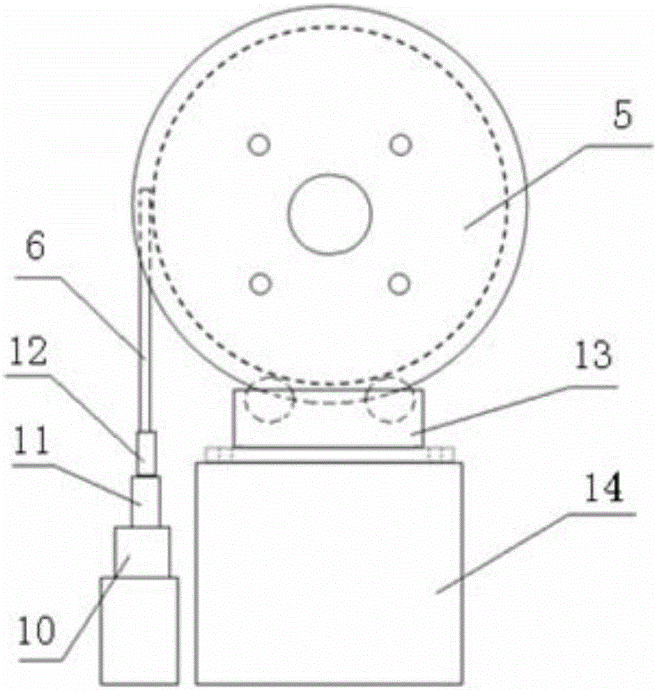 Hollow interlayer steel pipe concrete column tension-torsion test loading device