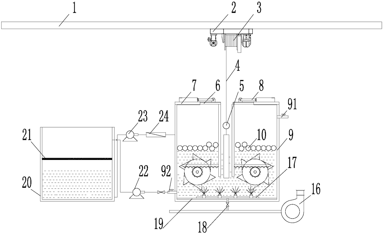 Aluminum profile material hole sealing device, aluminum profile material production line and production method